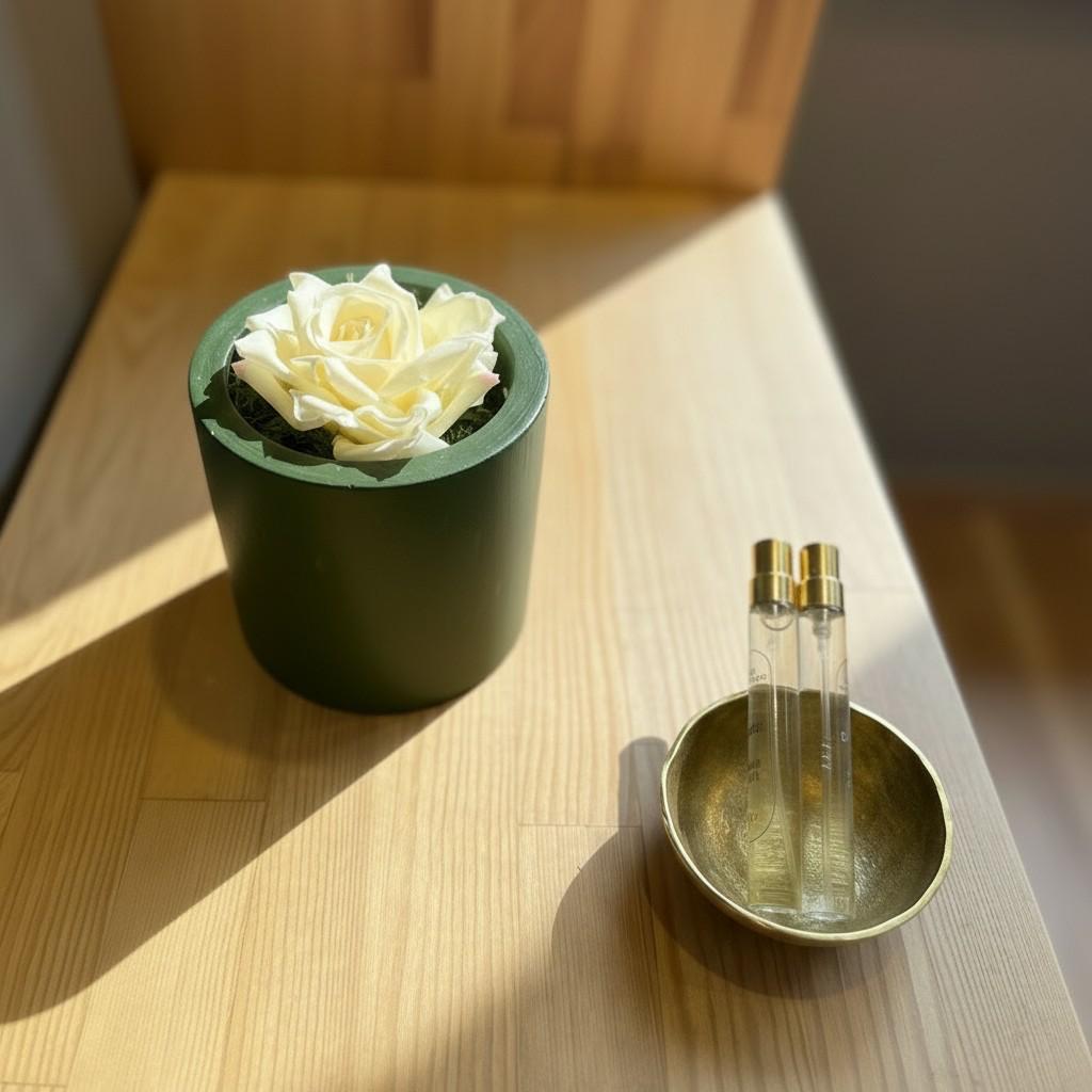 Golden Ritual Bowl Set – Brass Decorative Bowl with Sacred Oud & Golden Jasmine Energy Sprays