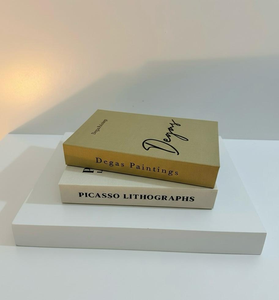 Luxury Decorative Book Box Set — Picasso & Degas — Artistic Coffee Table Decor