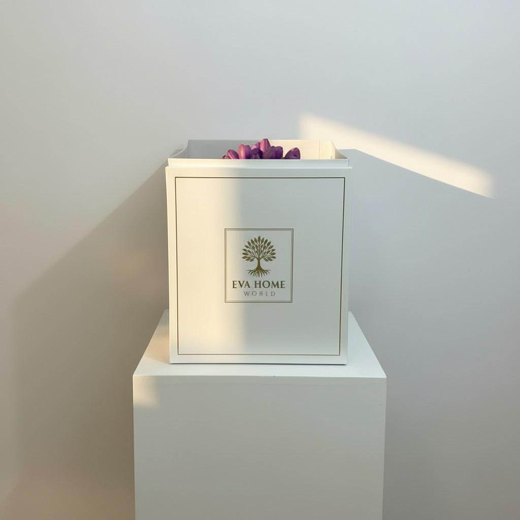 Lavender Peace Tall Decorative Vase 10x25 — Luxury Ritual Interior Piece