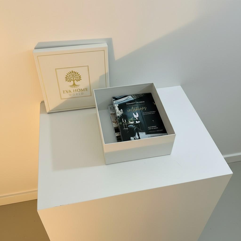 Luxury Interior Decorative Book Box Set (2 Pieces) — Elegant Storage Book Boxes