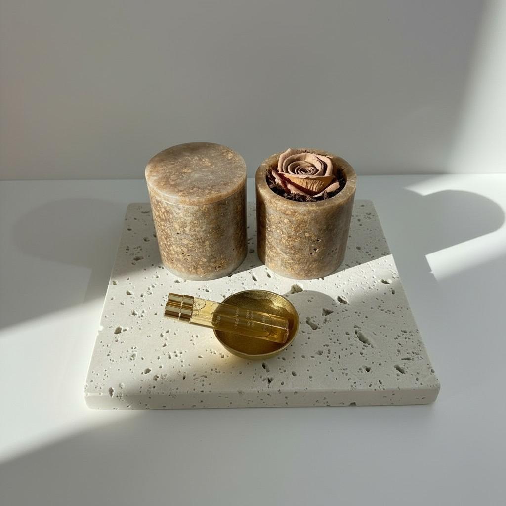 Earth Harmony – Smoky Quartz Energy Ritual Candle | Luxury Crystal Soy Candle
