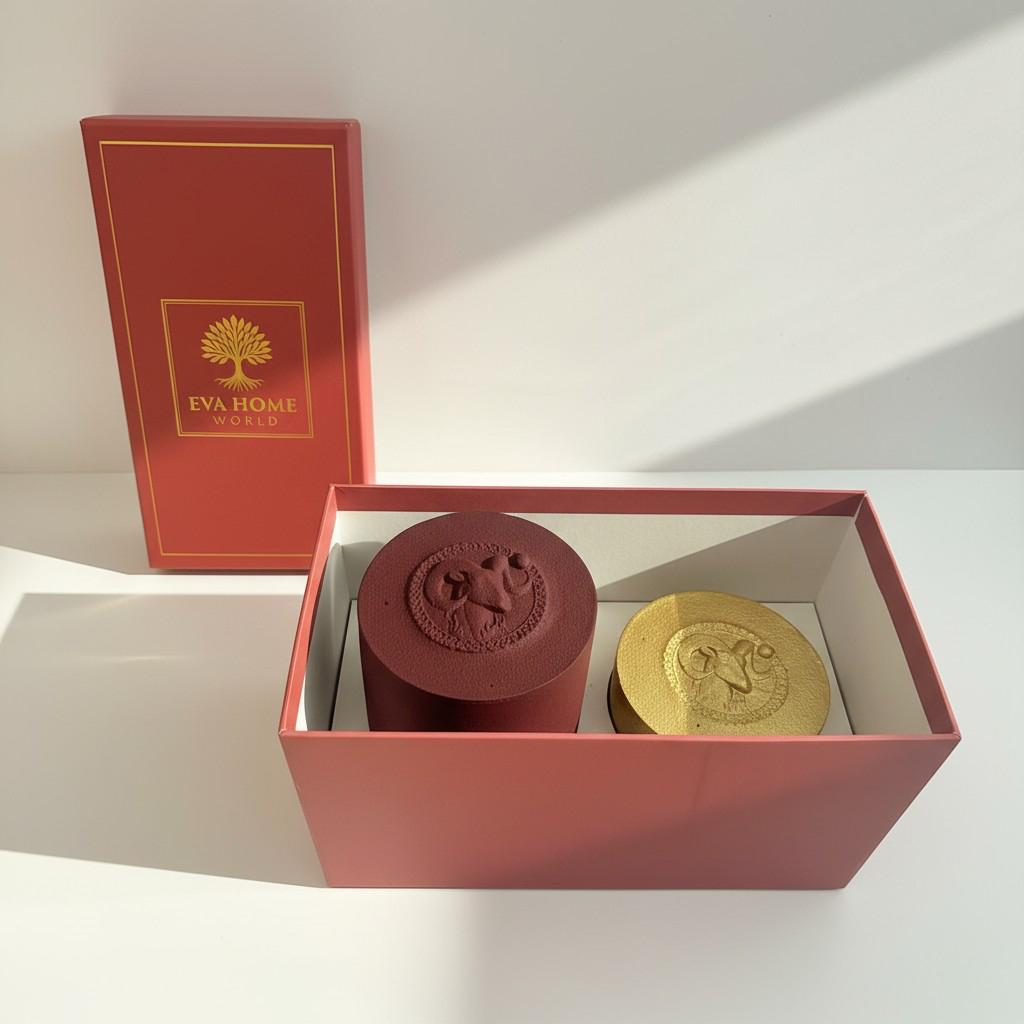 Aries Zodiac Candle Set – Aries Vessel with Energy Refill