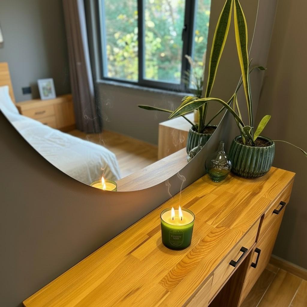 Sacred Oud – Cleansing & Depth Energy Candle (Glass Luxury Soy Wax)