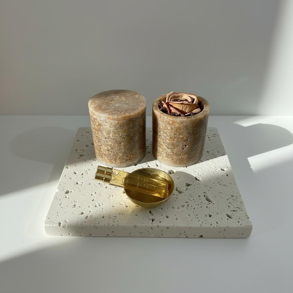 Earth Harmony – Smoky Quartz Energy Ritual Candle | Luxury Crystal Soy Candle