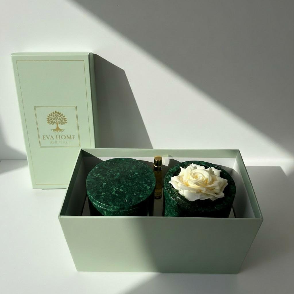 Sacred Oud – Jade & Aventurine Energy Ritual Candle | Luxury Crystal Soy Candle