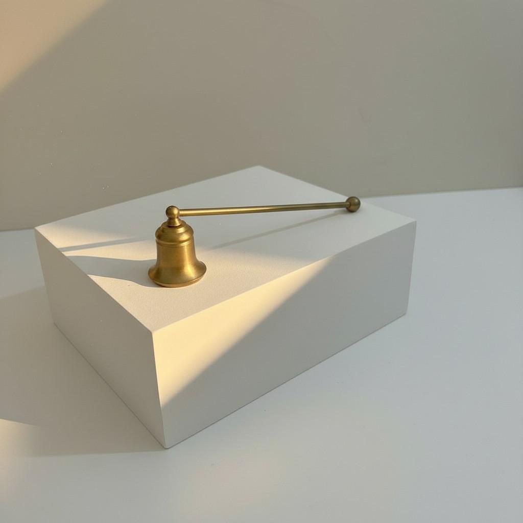 Golden Candle Snuffer – Brass Ritual Candle Extinguisher Tool