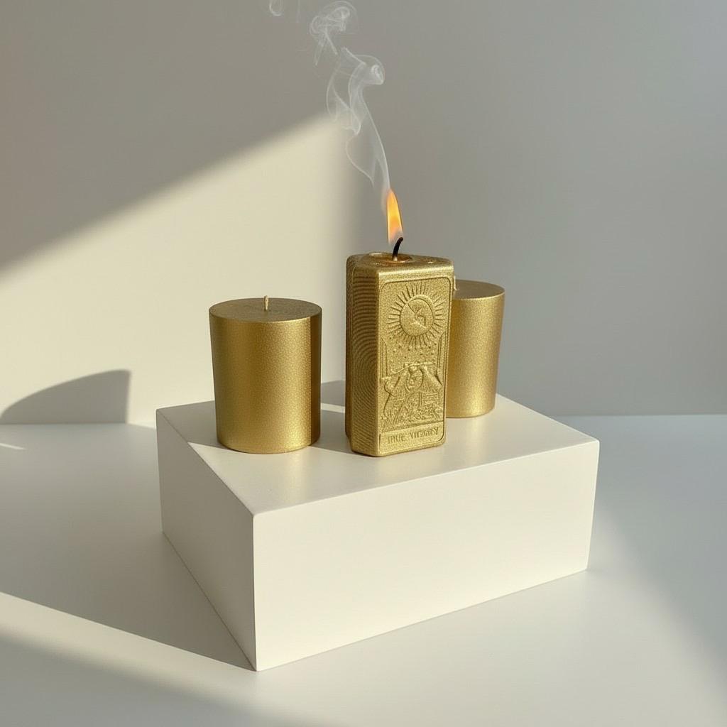 Royal Spice Tarot Ritual Refill Set – Set of 3 Strength &amp; Warmth Energy Candles