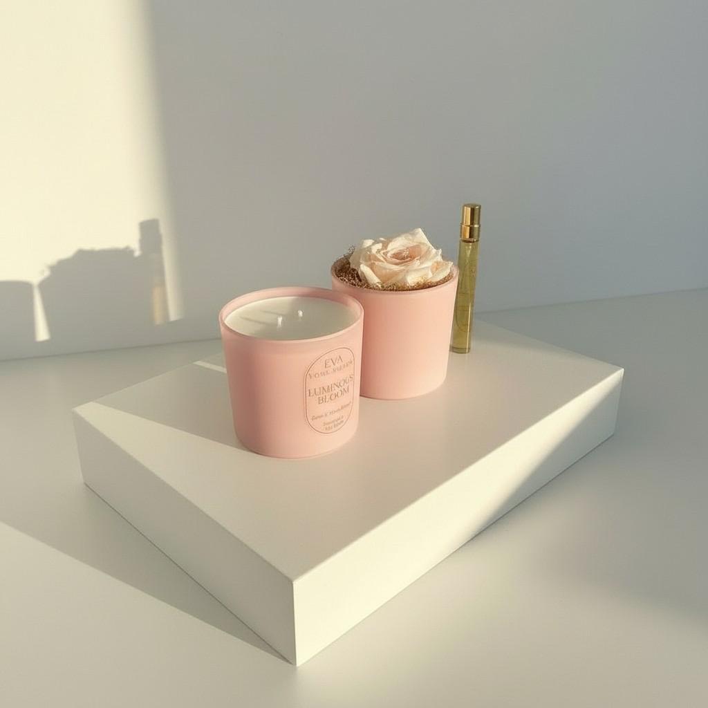 Luminous Bloom – Light & Elevation Energy Ritual Set (Glass Edition)