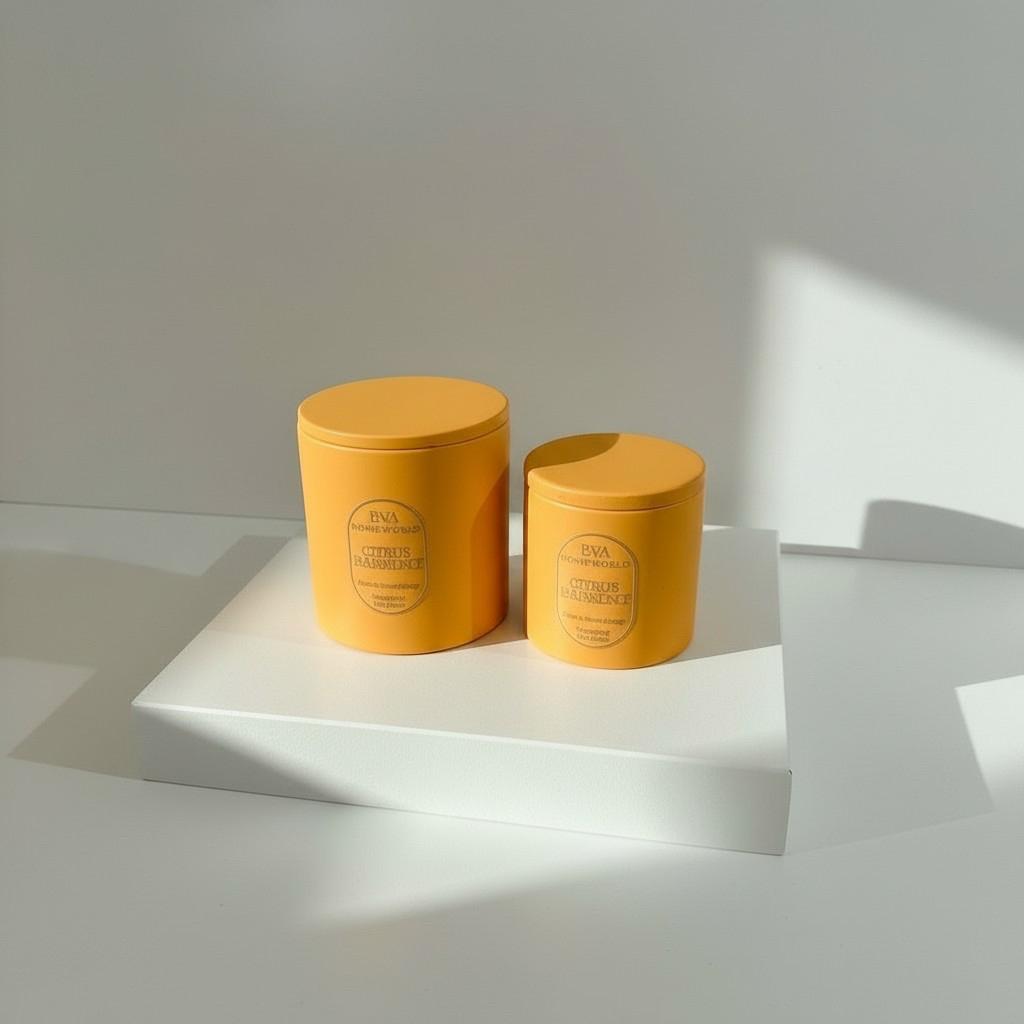 Citrus Harmony – Joy & Vitality Energy Candle Set (10×10 + 8×8 Luxury Soy Wax)