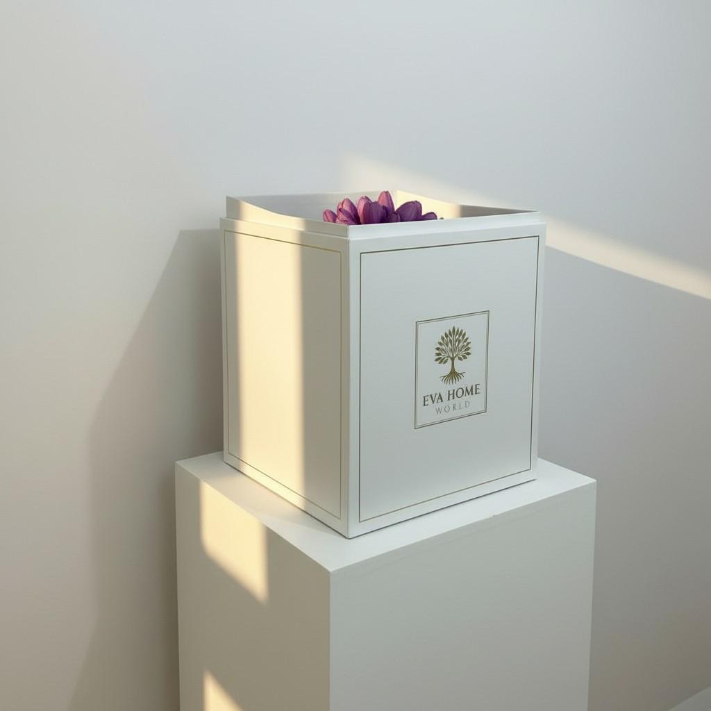 Lavender Peace Tall Decorative Vase 10x25 — Luxury Ritual Interior Piece