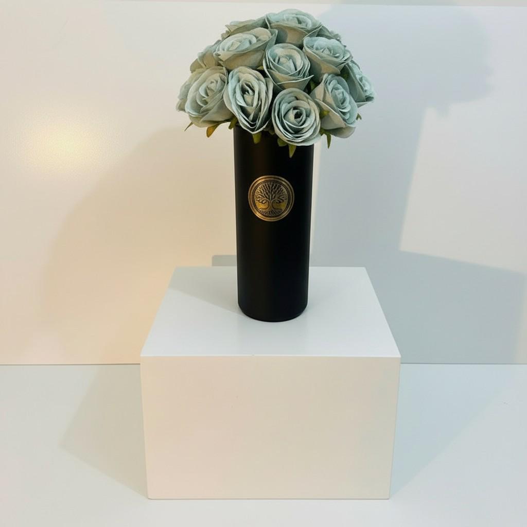 Royal Spice Tall Decorative Vase 10x25 — Luxury Ritual Interior Piece
