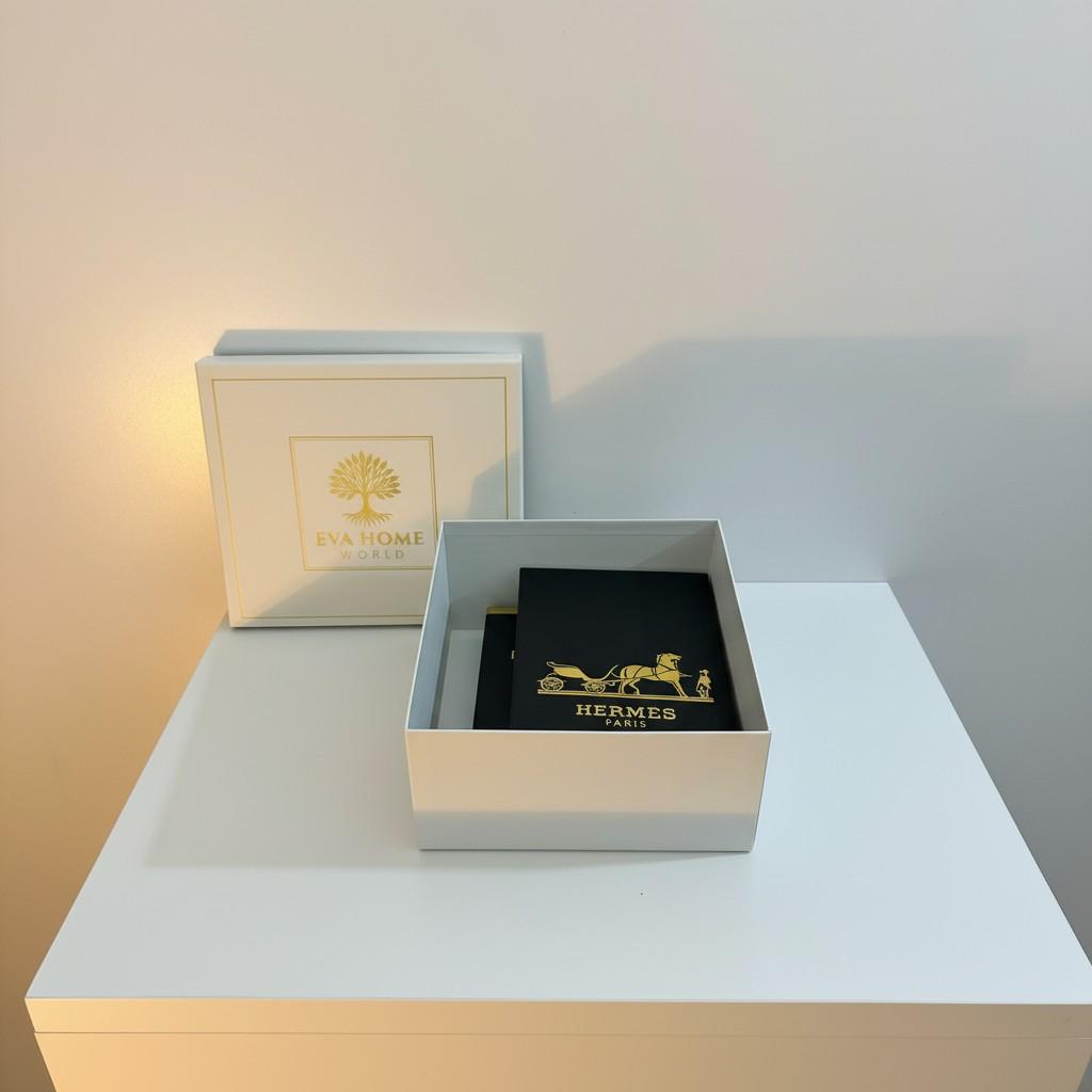 Luxury Decorative Book Box Set (2 Pieces) — Chanel & Hermès Inspired Coffee Table