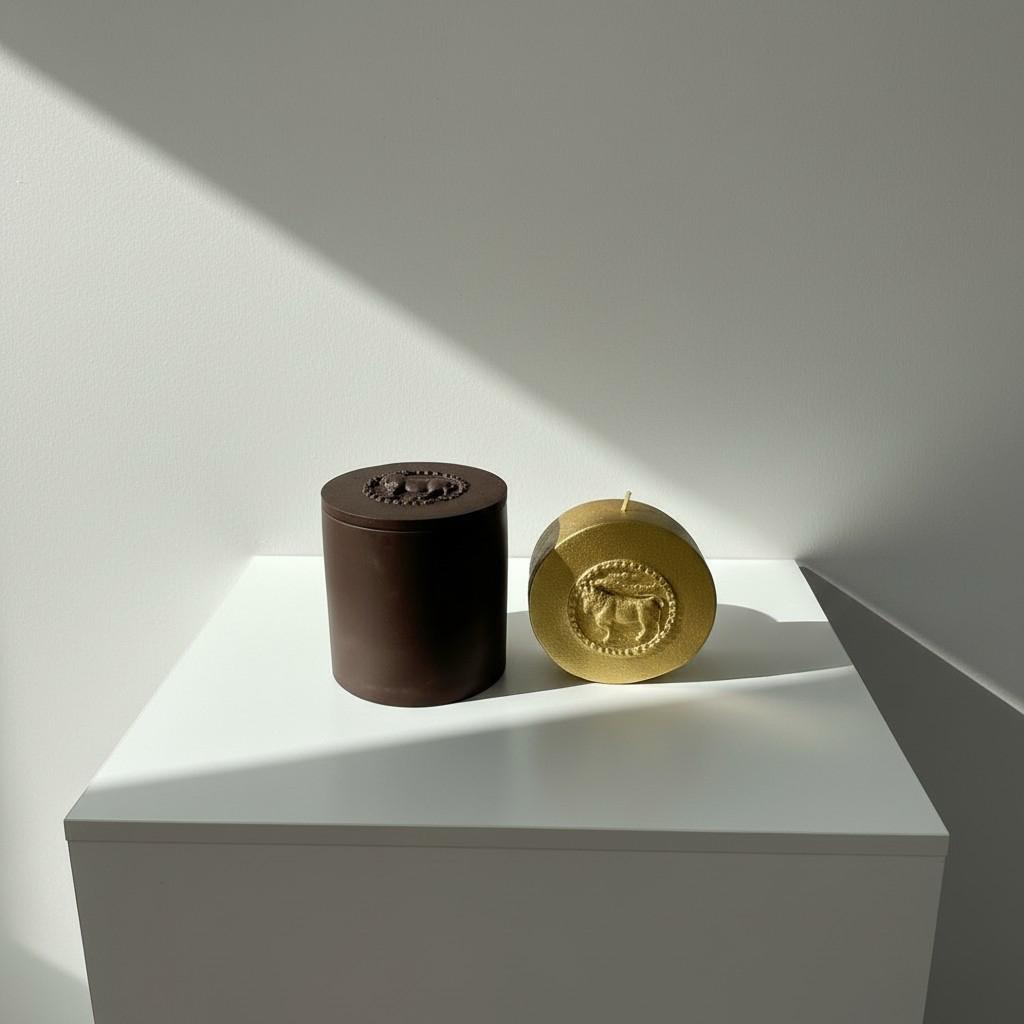 Taurus Zodiac Candle Set – Taurus Vessel with Energy Refill