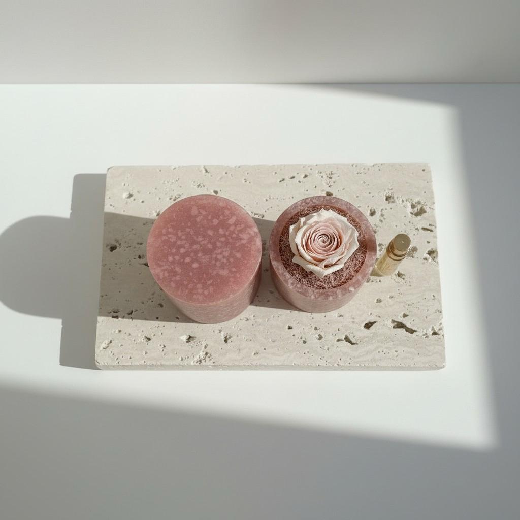 Luminous Bloom – Sunstone Energy Ritual Candle | Luxury Crystal Soy Candle