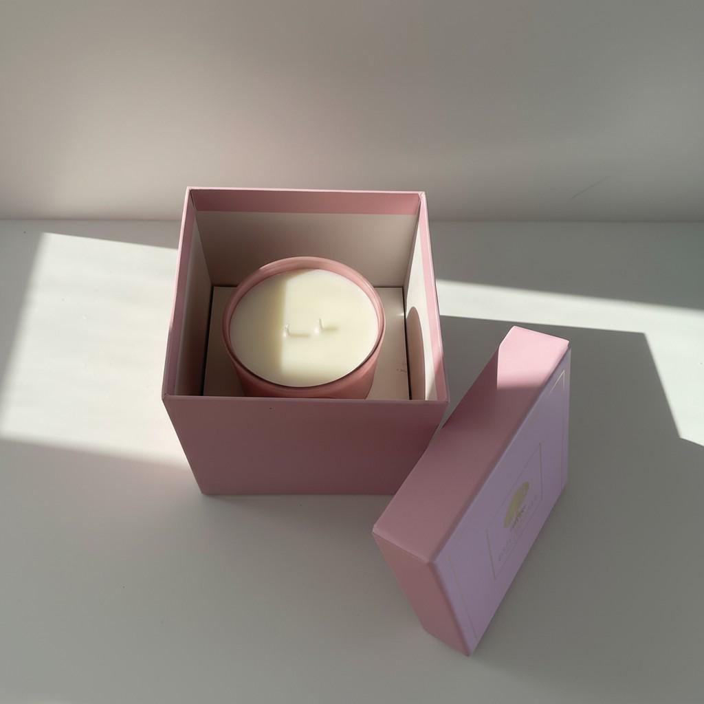 Luminous Bloom – Light &amp; Elevation Energy Candle (Glass Luxury Soy Wax)