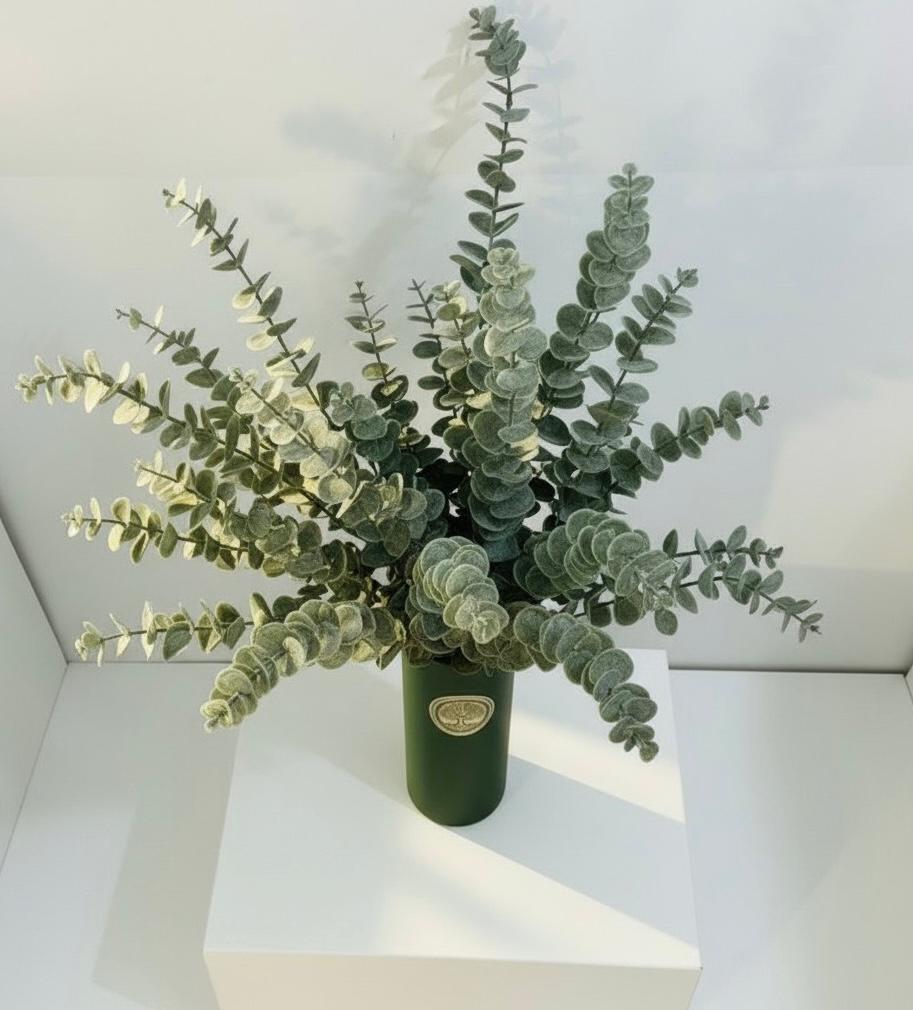 Sacred Oud Tall Decorative Vase 10x25 — Luxury Ritual Interior Piece