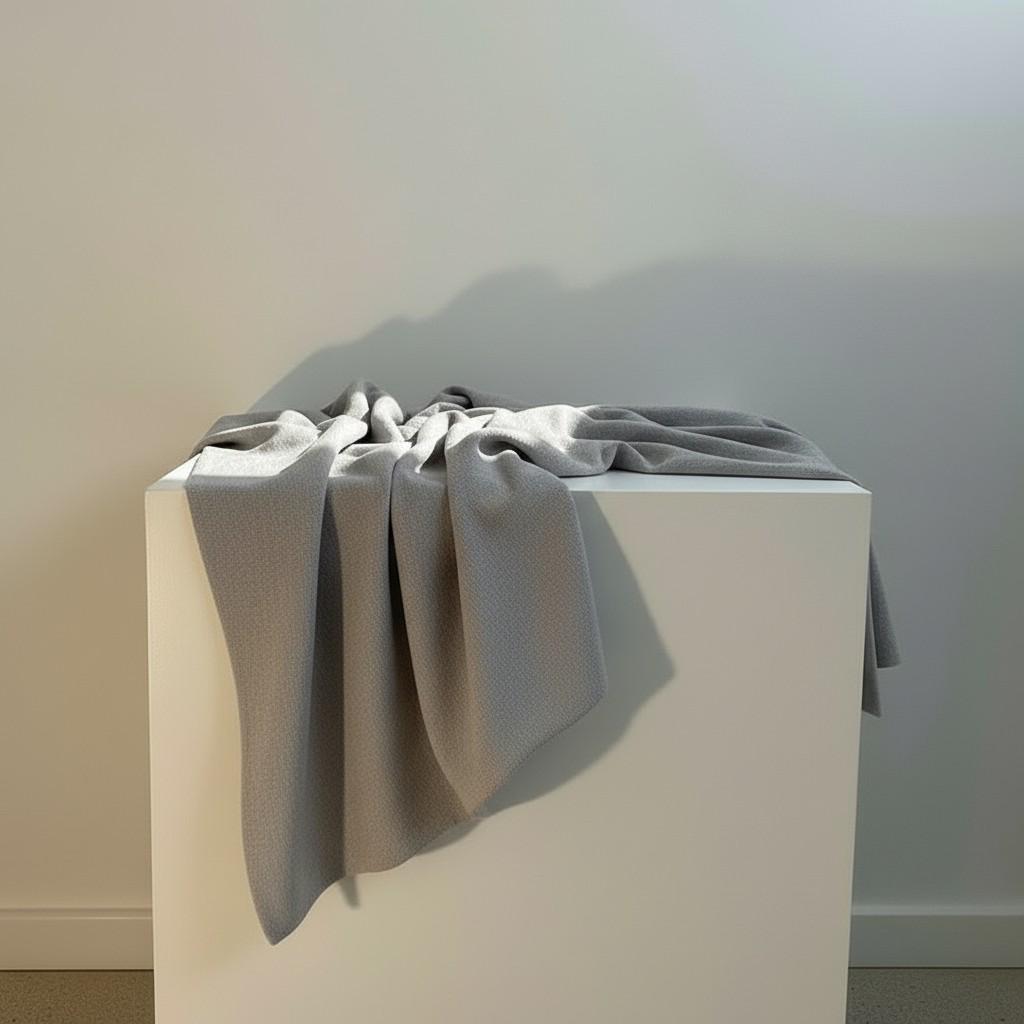 Soft Grey Linen Table Runner 50x150 cm – Minimal Modern Table Styling | EVA HOME WORLD