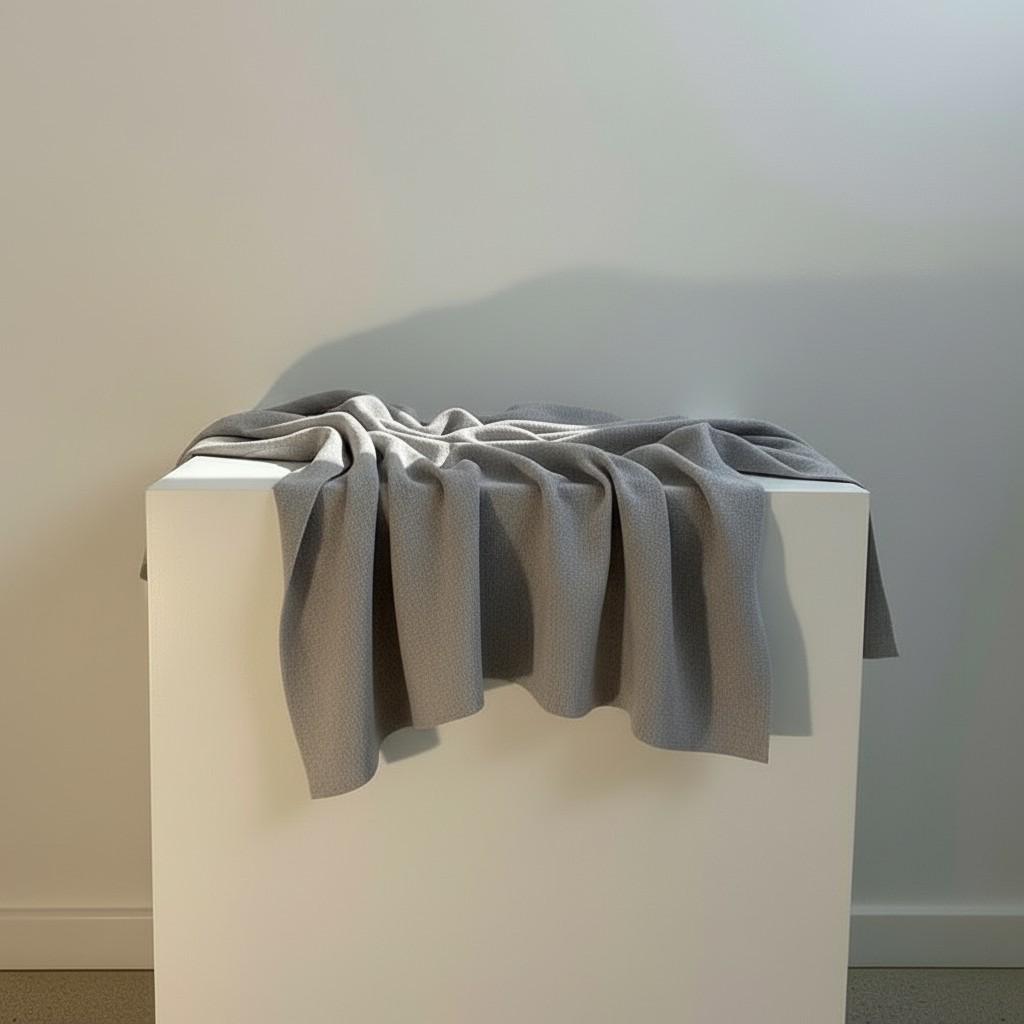 Soft Grey Linen Table Runner 50x150 cm – Minimal Modern Table Styling | EVA HOME WORLD
