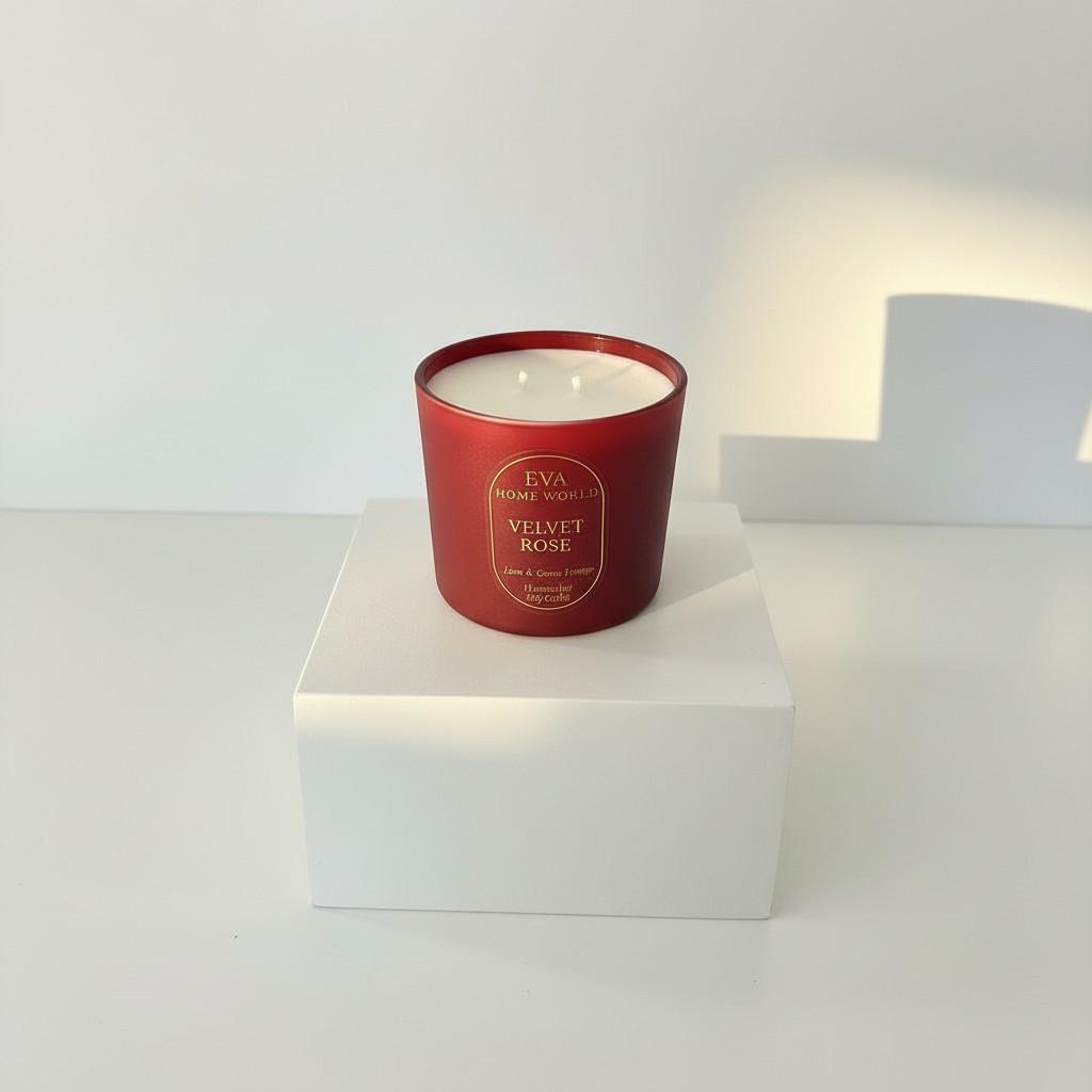 Velvet Rose – Love & Grace Energy Candle (Glass Luxury Soy Wax)