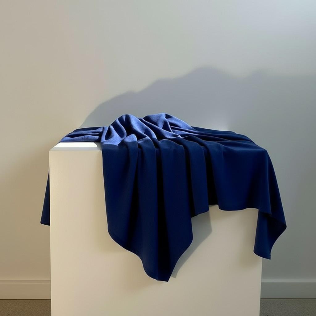 Deep Blue Linen Table Runner 50x150 cm – Bold Minimal Table Styling | EVA HOME WORLD