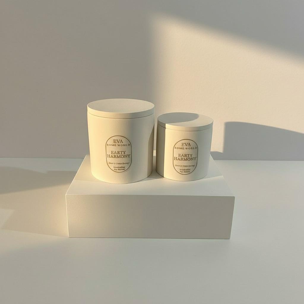 Earth Harmony – Balance & Grounding Energy Candle Set (10×10 + 8×8 Luxury Soy Wax)