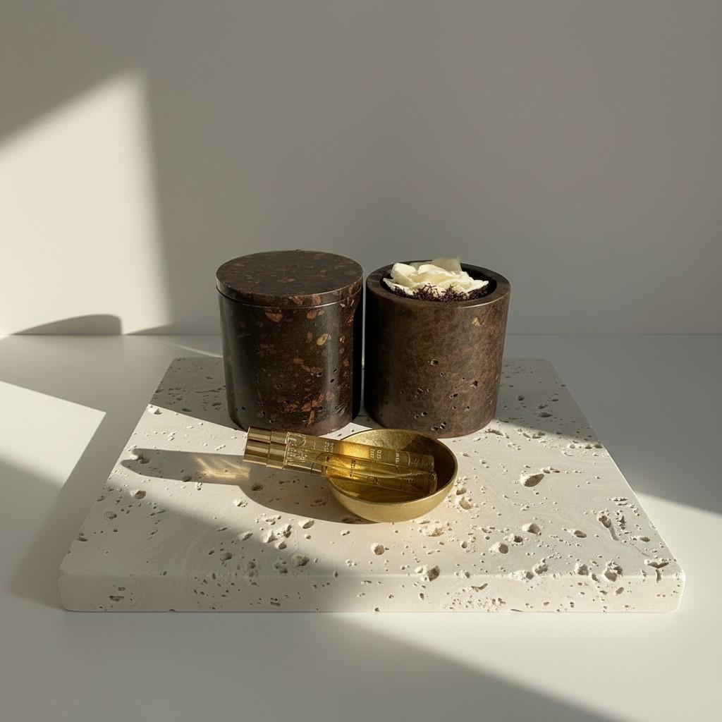 Golden Jasmine – Citrine Energy Ritual Candle | Luxury Crystal Soy Candle