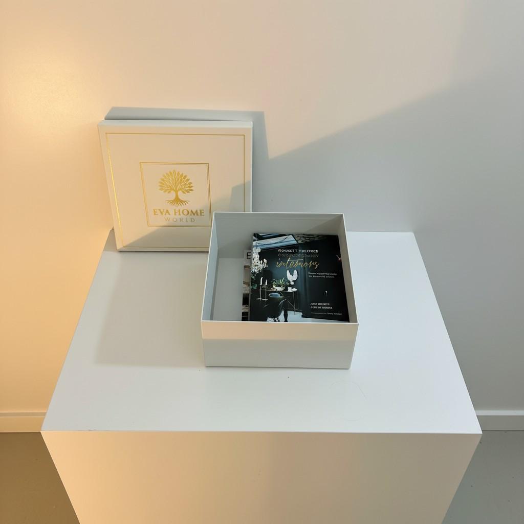Luxury Interior Decorative Book Box Set (2 Pieces) — Elegant Storage Book Boxes