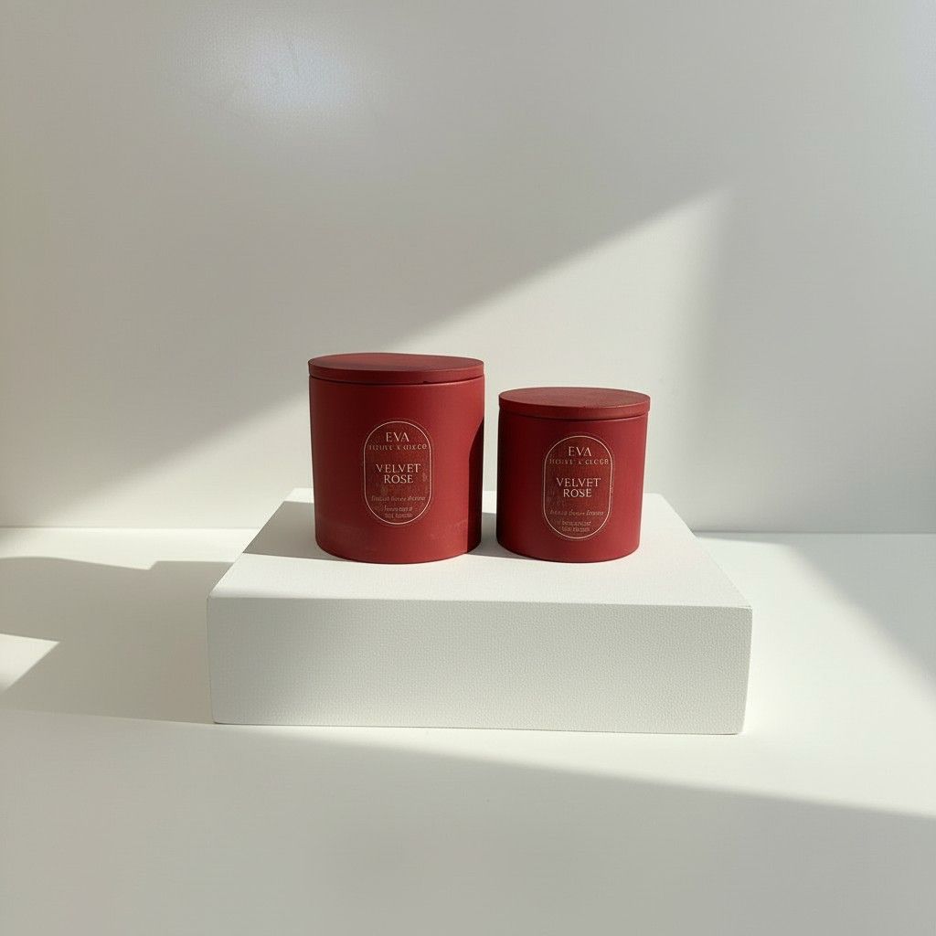 Velvet Rose – Love & Grace Energy Candle Set (10×10 + 8×8 Luxury Soy Wax)