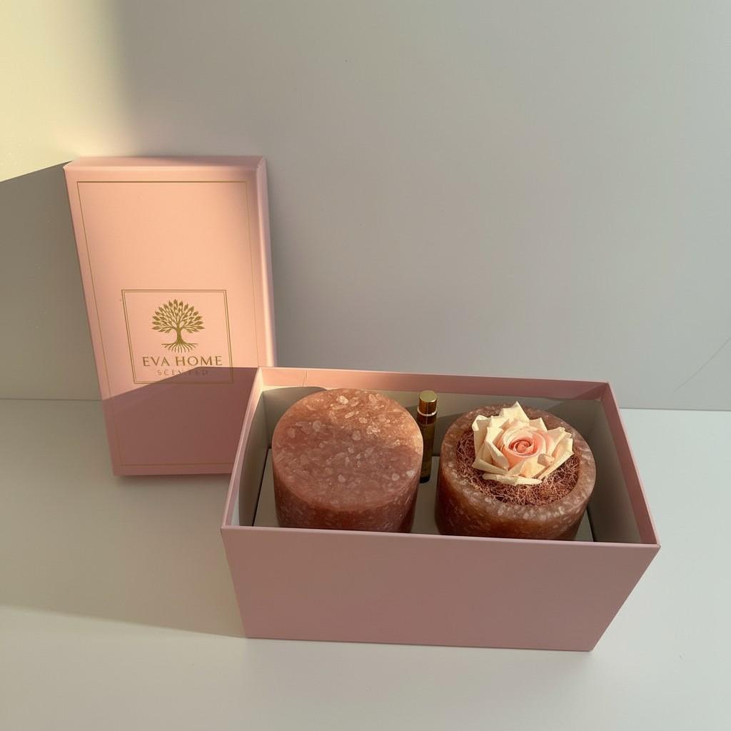 Luminous Bloom – Sunstone Energy Ritual Candle | Luxury Crystal Soy Candle