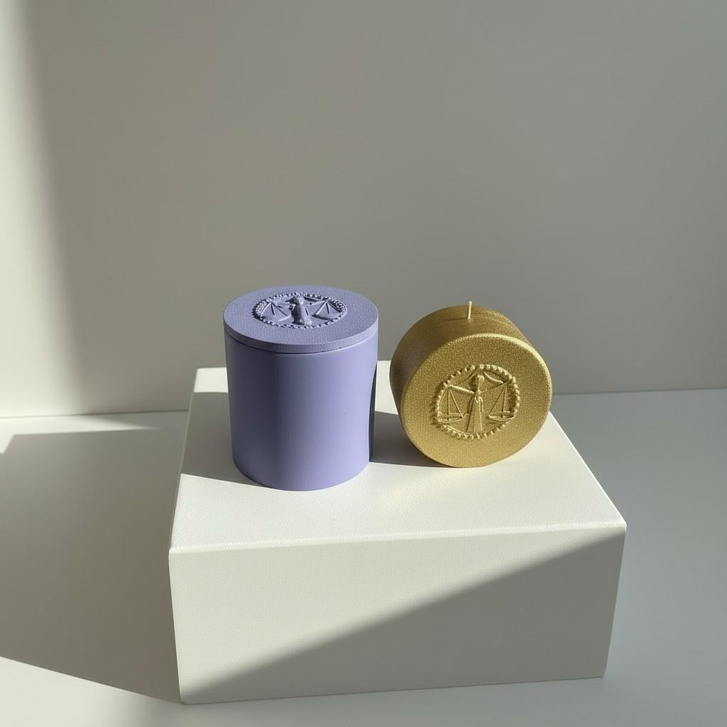 Libra Zodiac Candle Set – Libra Vessel with Energy Refill