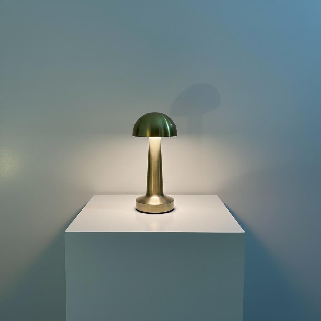 Golden Mushroom Table Lamp – Ambient Light Object | EVA HOME WORLD