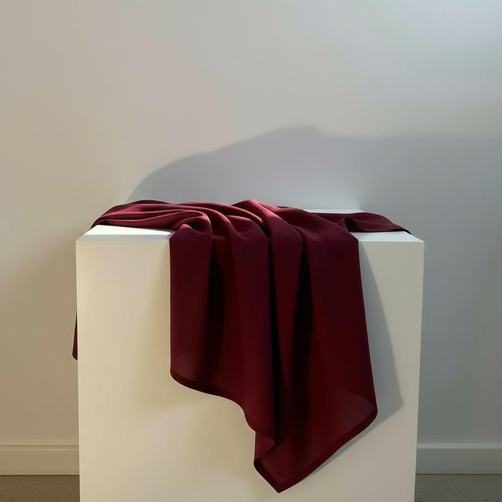 Deep Burgundy Linen Table Runner 50x150 cm – Elegant Warm Table Styling | EVA HOME WORLD
