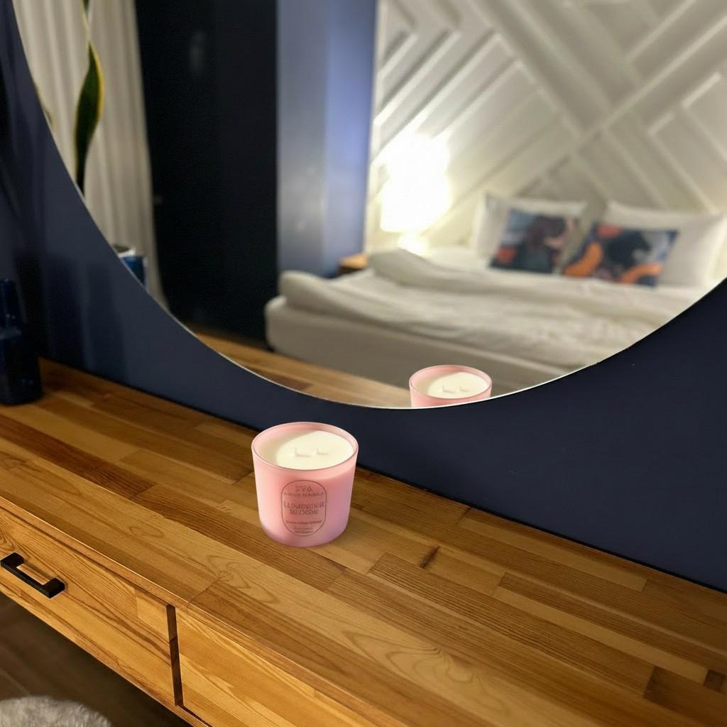 Luminous Bloom – Light &amp; Elevation Energy Candle (Glass Luxury Soy Wax)