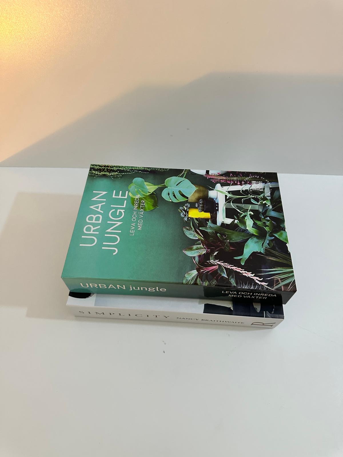 Luxury Decorative Book Box Set (2 Pieces) — Urban Jungle Interior Coffee Table Decor