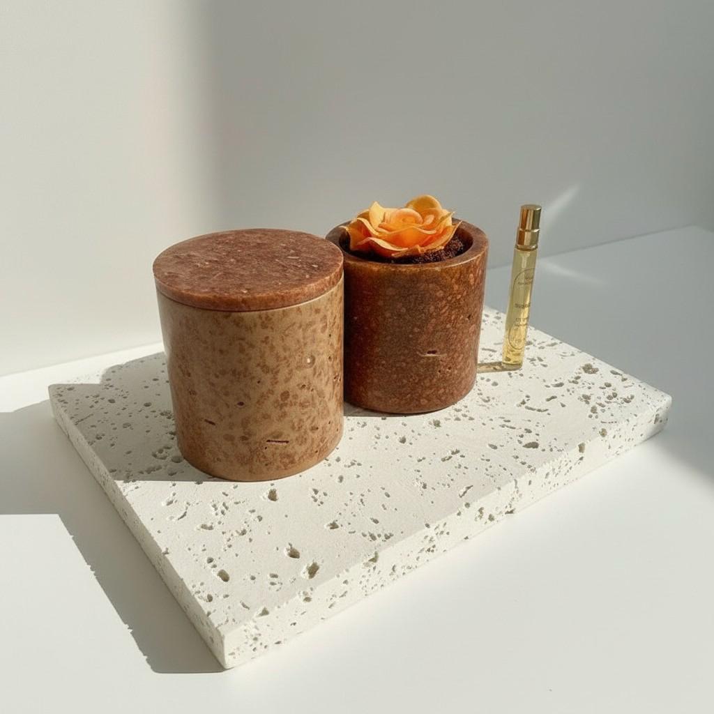 Citrus Harmony – Carnelian Energy Ritual Candle | Luxury Crystal Soy Candle