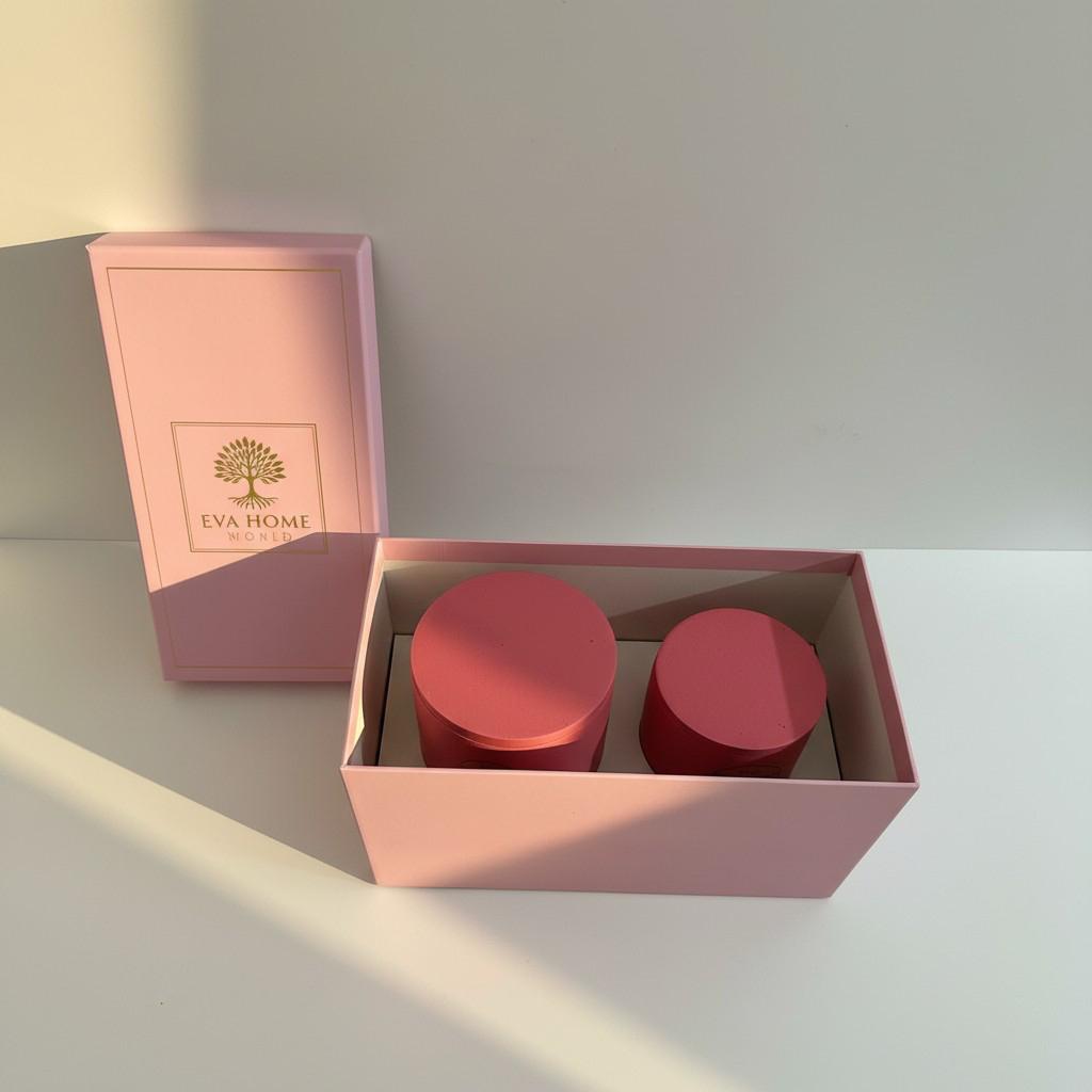 Luminous Bloom – Awakening & Light Energy Candle Set (10×10 + 8×8 Luxury Soy Wax)