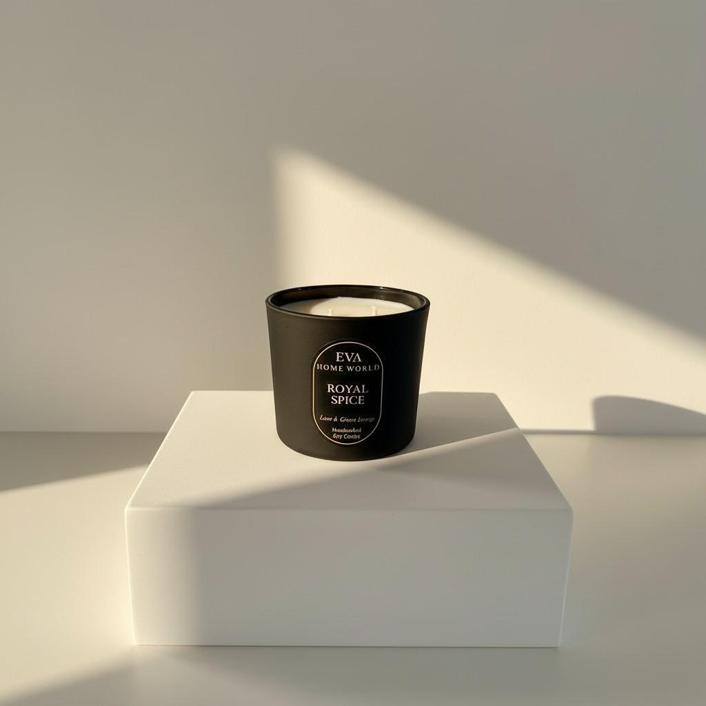 Royal Spice – Power &amp; Magnetism Energy Candle (Glass Luxury Soy Wax)