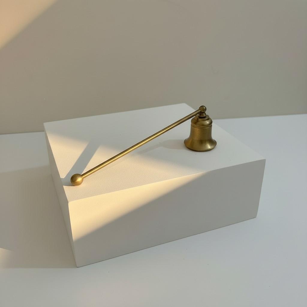 Golden Candle Snuffer – Brass Ritual Candle Extinguisher Tool