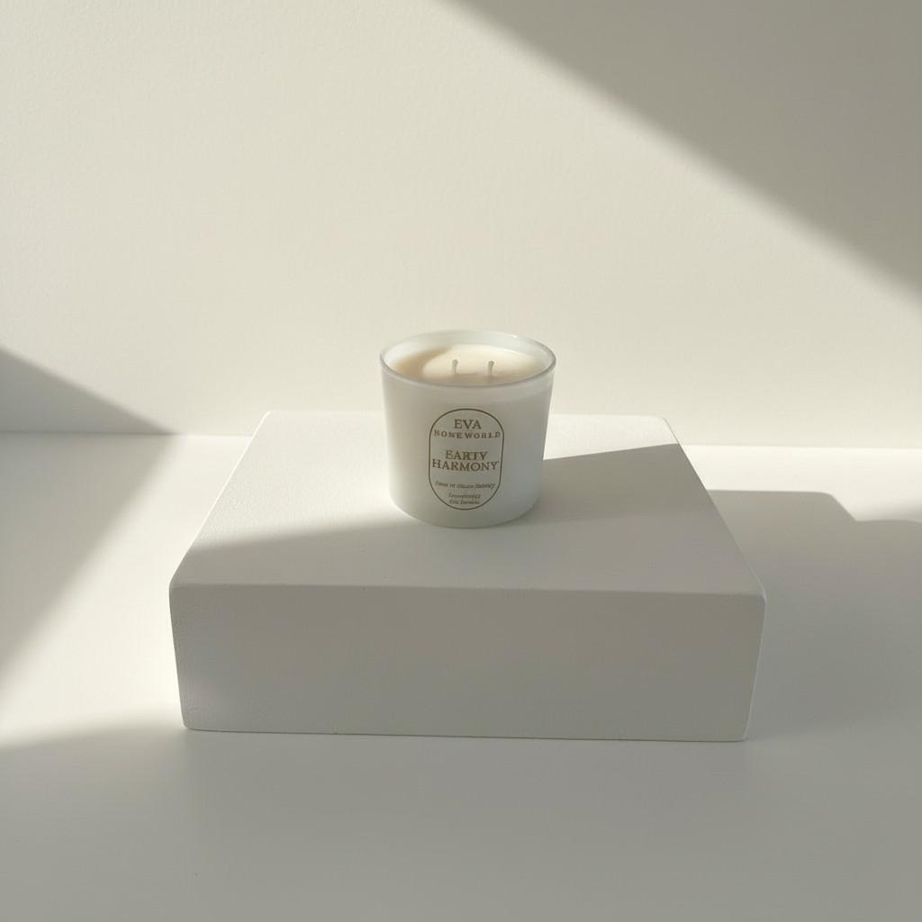 Earth Harmony – Abundance &amp; Grounding Energy Candle (Glass Luxury Soy Wax)