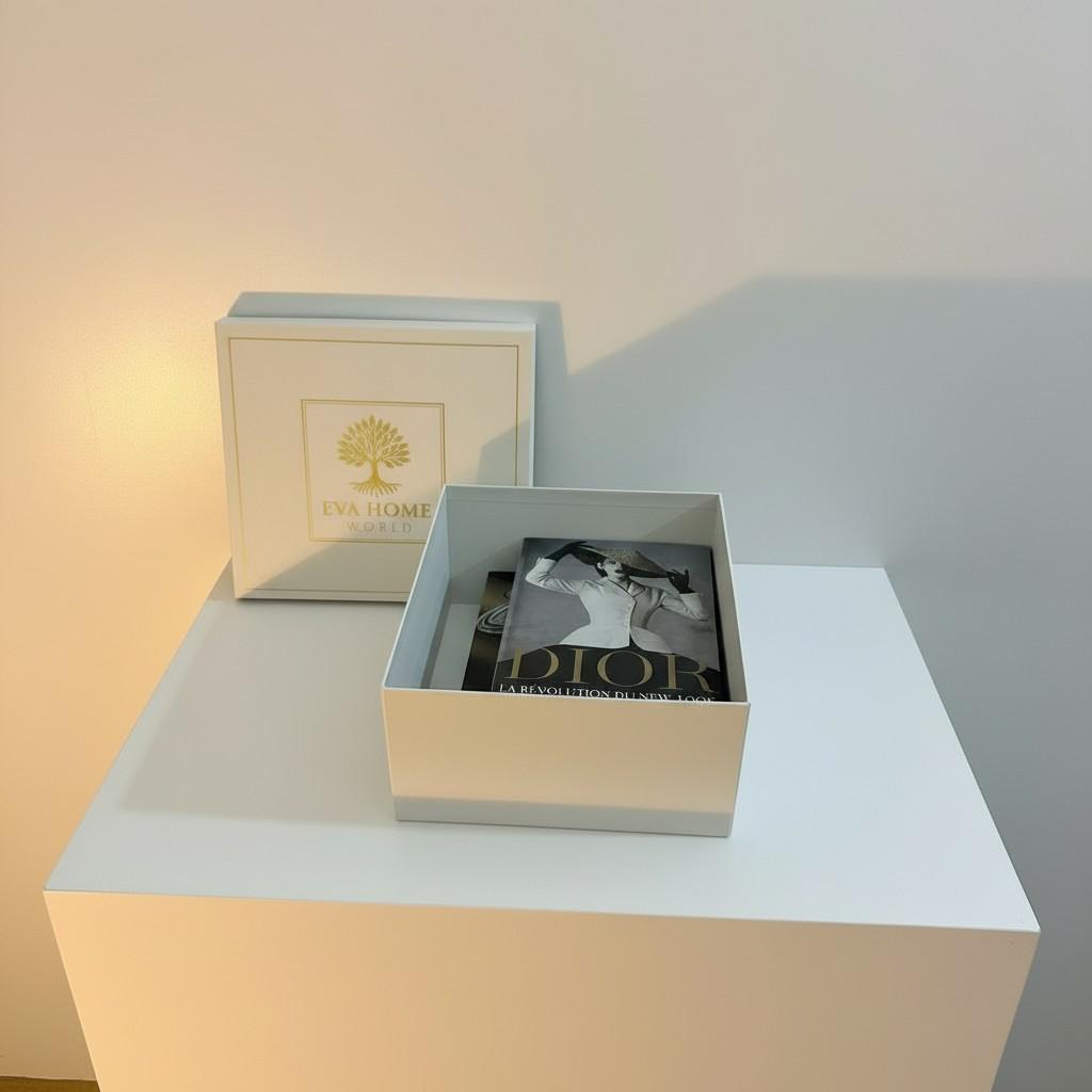 Luxury Decorative Book Box Set (2 Pieces) — Dior & Bulgari Inspired Coffee Table Decor
