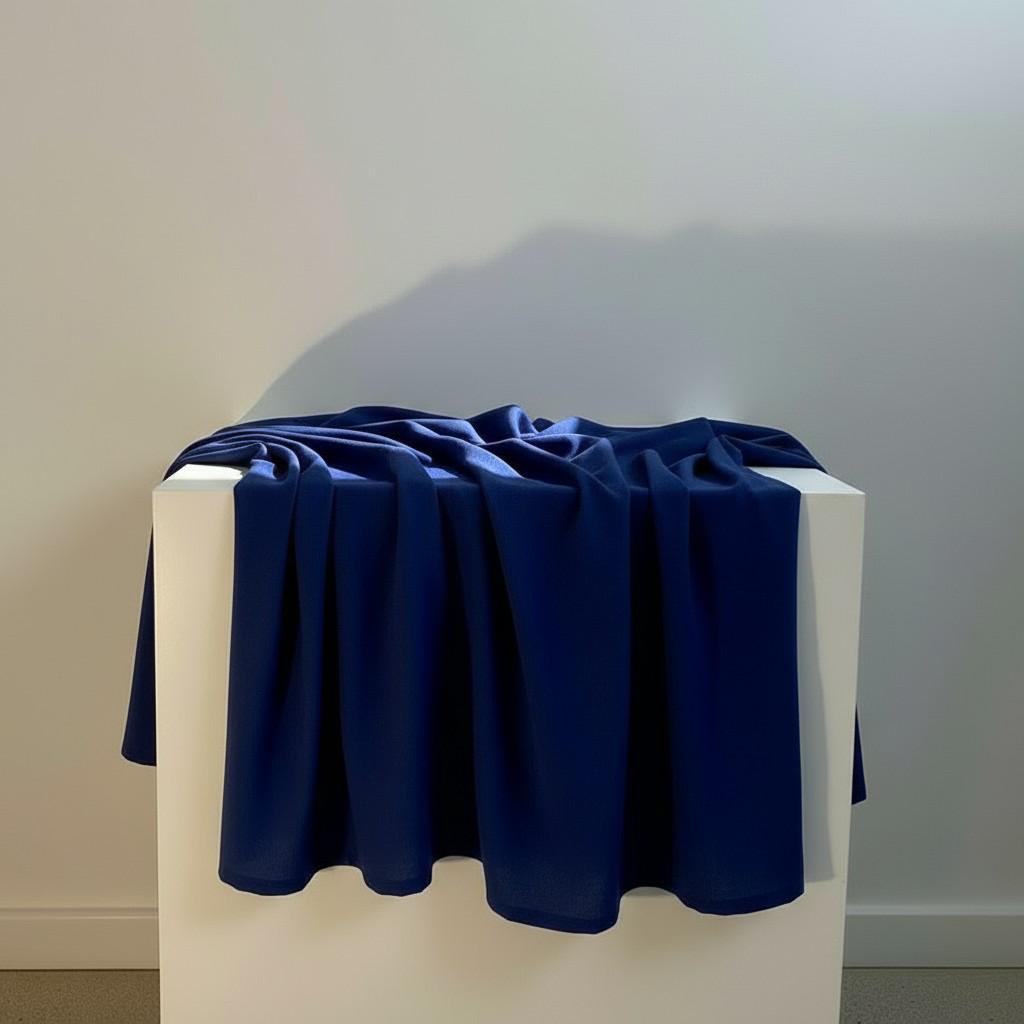 Deep Blue Linen Table Runner 50x150 cm – Bold Minimal Table Styling | EVA HOME WORLD