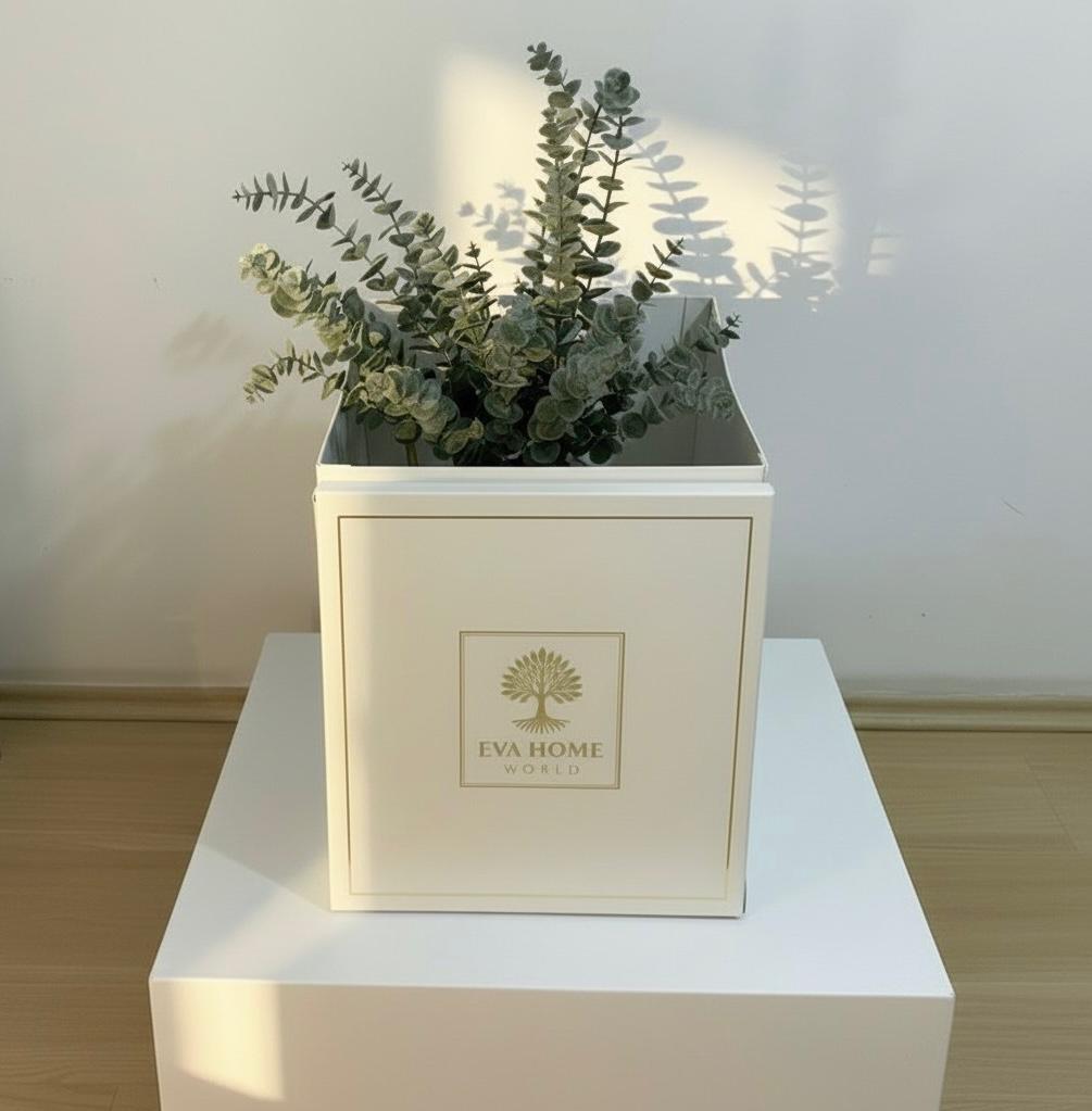 Sacred Oud Tall Decorative Vase 10x25 — Luxury Ritual Interior Piece