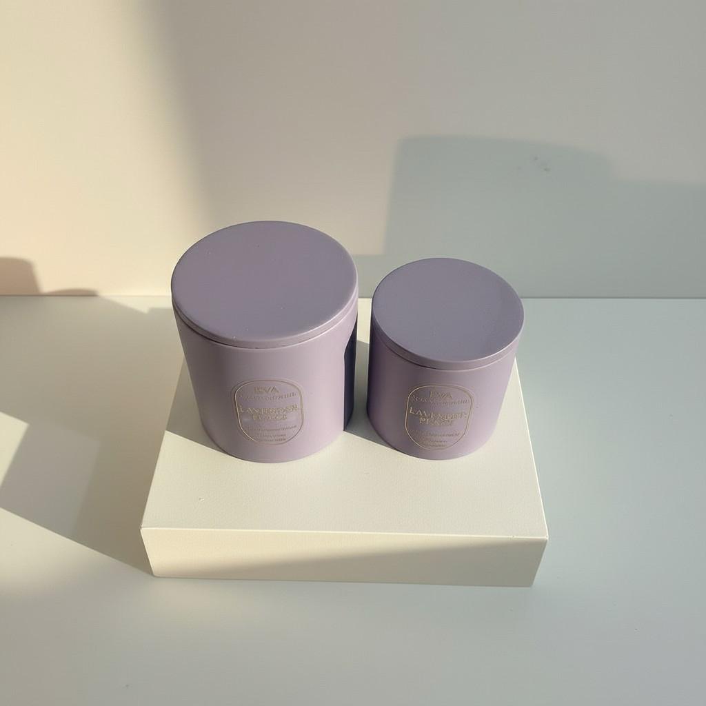 Lavender Peace – Stillness & Clarity Energy Candle Set (10×10 + 8×8 Luxury Soy Wax)