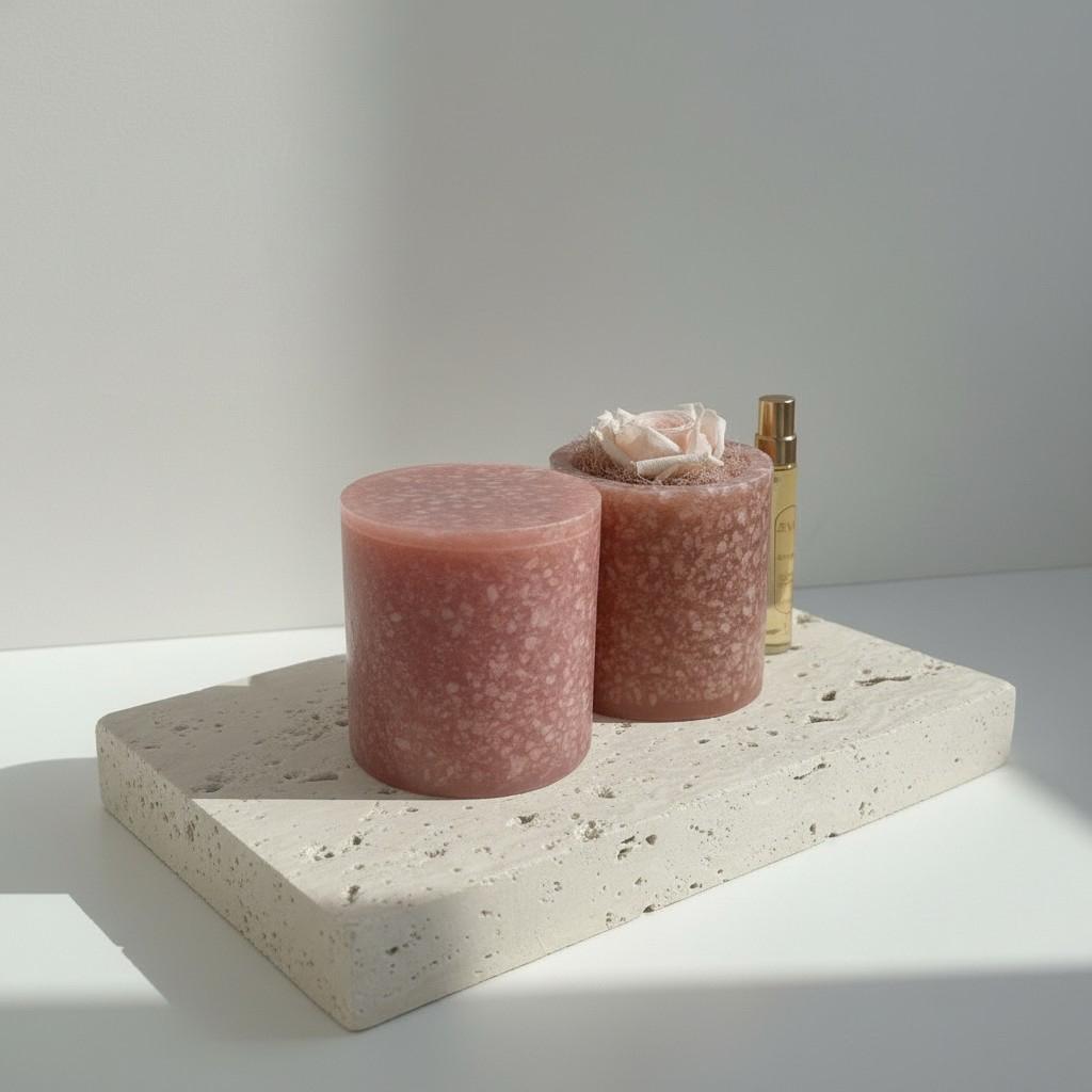 Luminous Bloom – Sunstone Energy Ritual Candle | Luxury Crystal Soy Candle