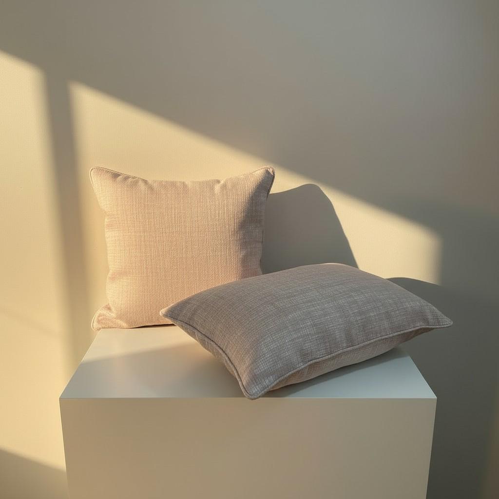 Set of 2 Blush Pink Lumbar Cushion Covers 35×50 cm – Soft Decorative Pillow Covers – Elegant Sofa Accent Pillows