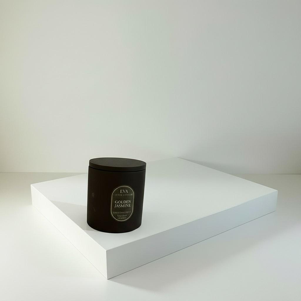 Golden Jasmine – Light &amp; Renewal Energy Candle (10x10 cm Luxury Ritual Edition)
