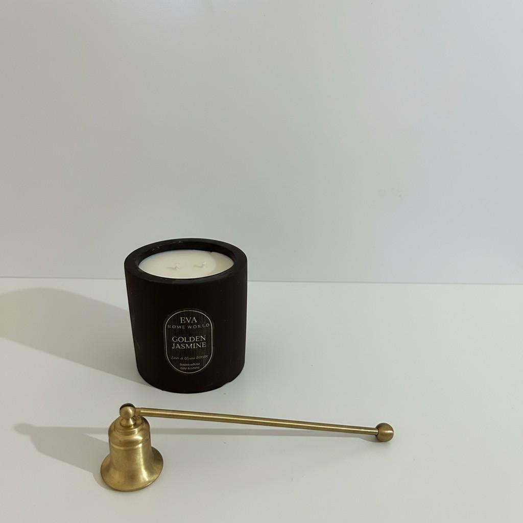 Golden Jasmine – Light &amp; Renewal Energy Candle (10x10 cm Luxury Ritual Edition)