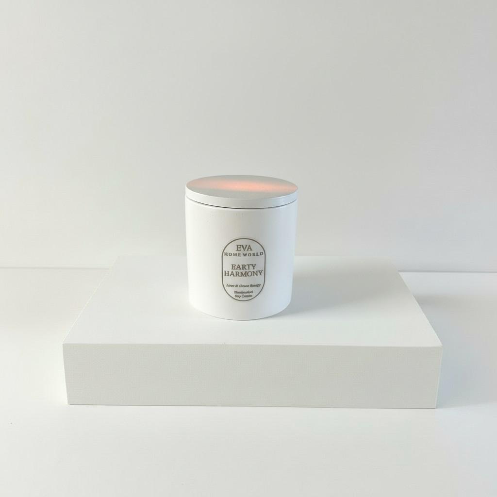 Earth Harmony – Balance &amp; Grounding Energy Candle (10x10 cm Luxury Ritual Edition)