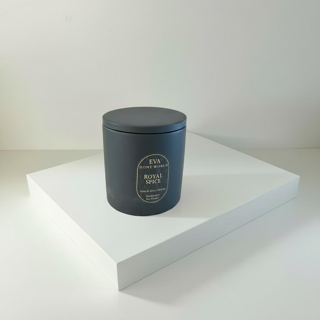 Royal Spice – Strength &amp; Warmth Energy Candle (10x10 cm Luxury Ritual Edition)