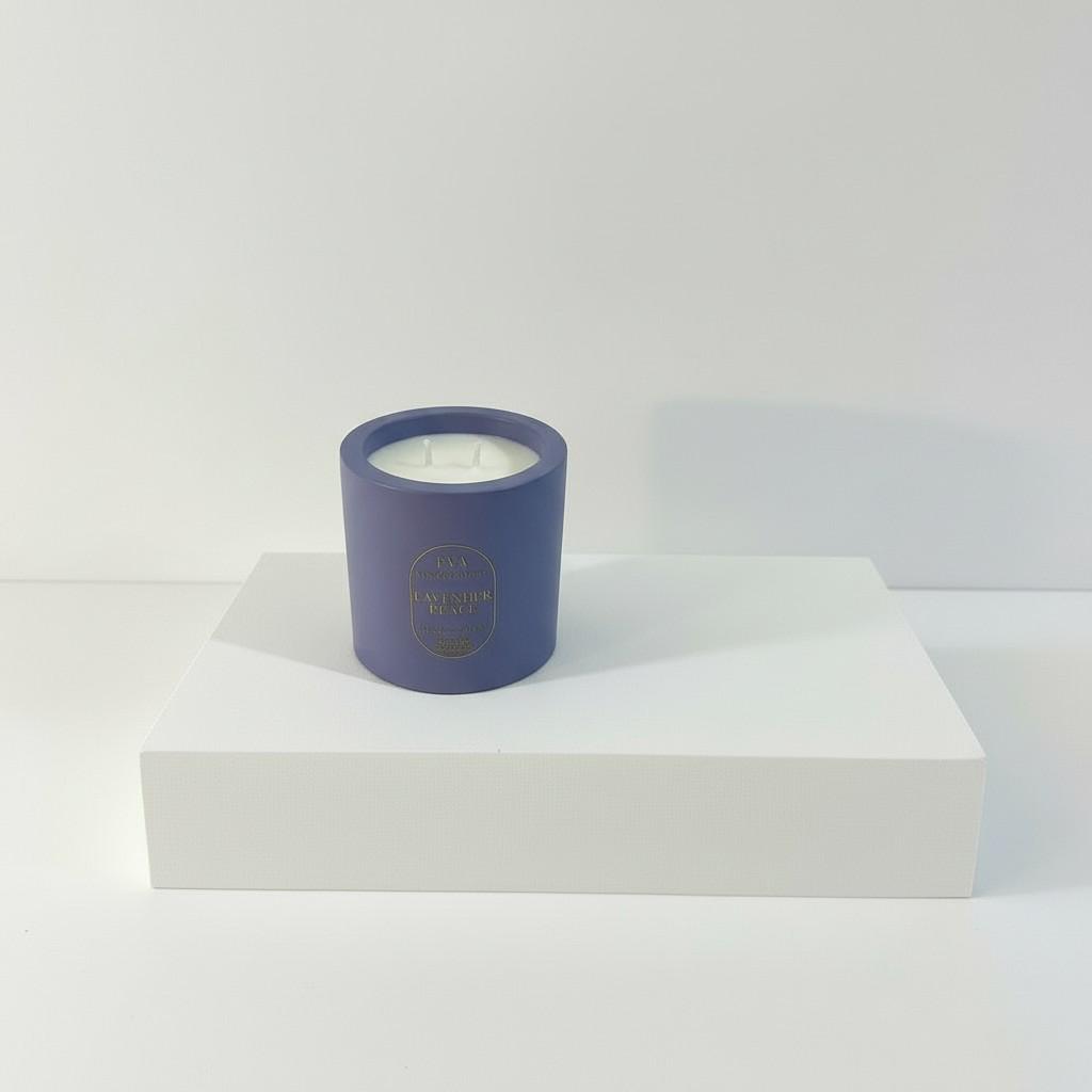 Lavender Peace – Stillness &amp; Clarity Energy Candle (10x10 cm Luxury Ritual Edition)